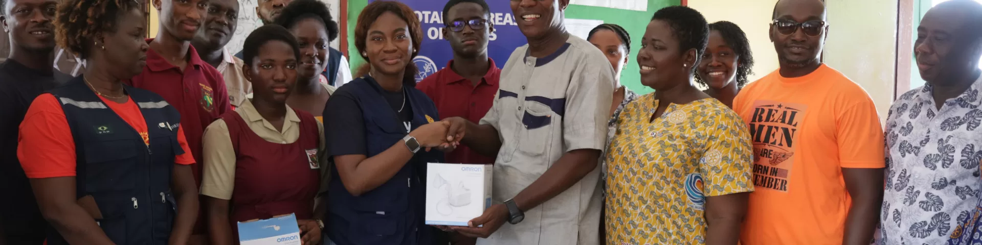 Rotary E-Club Of Ghana Donates To Schools And Hospital